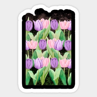 Tulip Vintage Minimalist Positive Vintage Retro Since Sticker